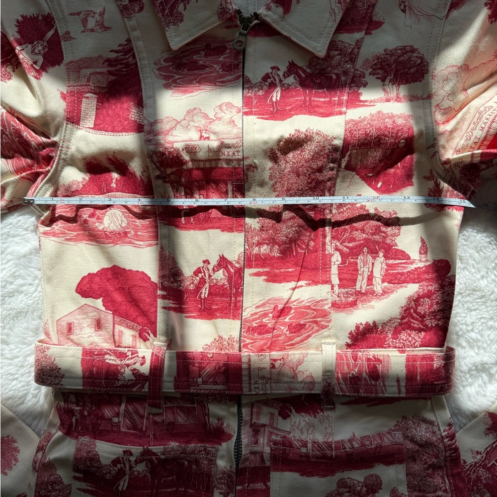 Rachel Antonoff Red and Cream Jumpsuit - Picture 10 of 14